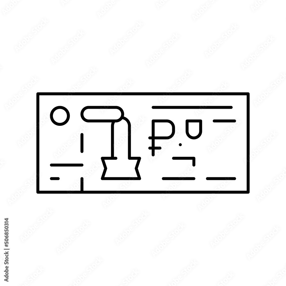 ruble rub line icon vector illustration ruble rub line icon vector illustration