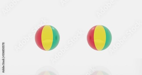 Guinea flag icon or symbols