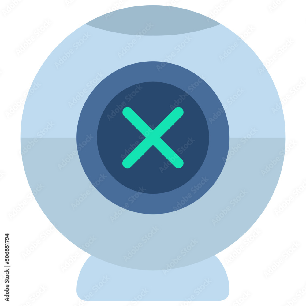 Obraz premium Disable Web Cam Icon