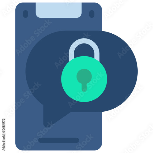 Secure Mobile Message Icon
