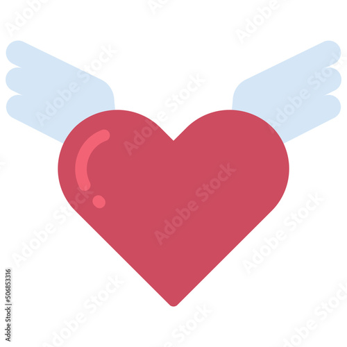 Flying Heart Icon