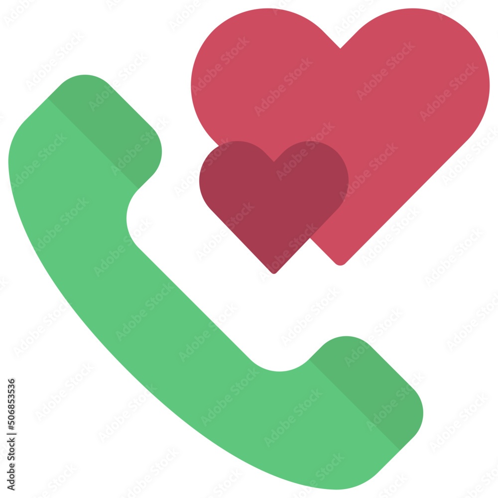Love Phone Call Icon