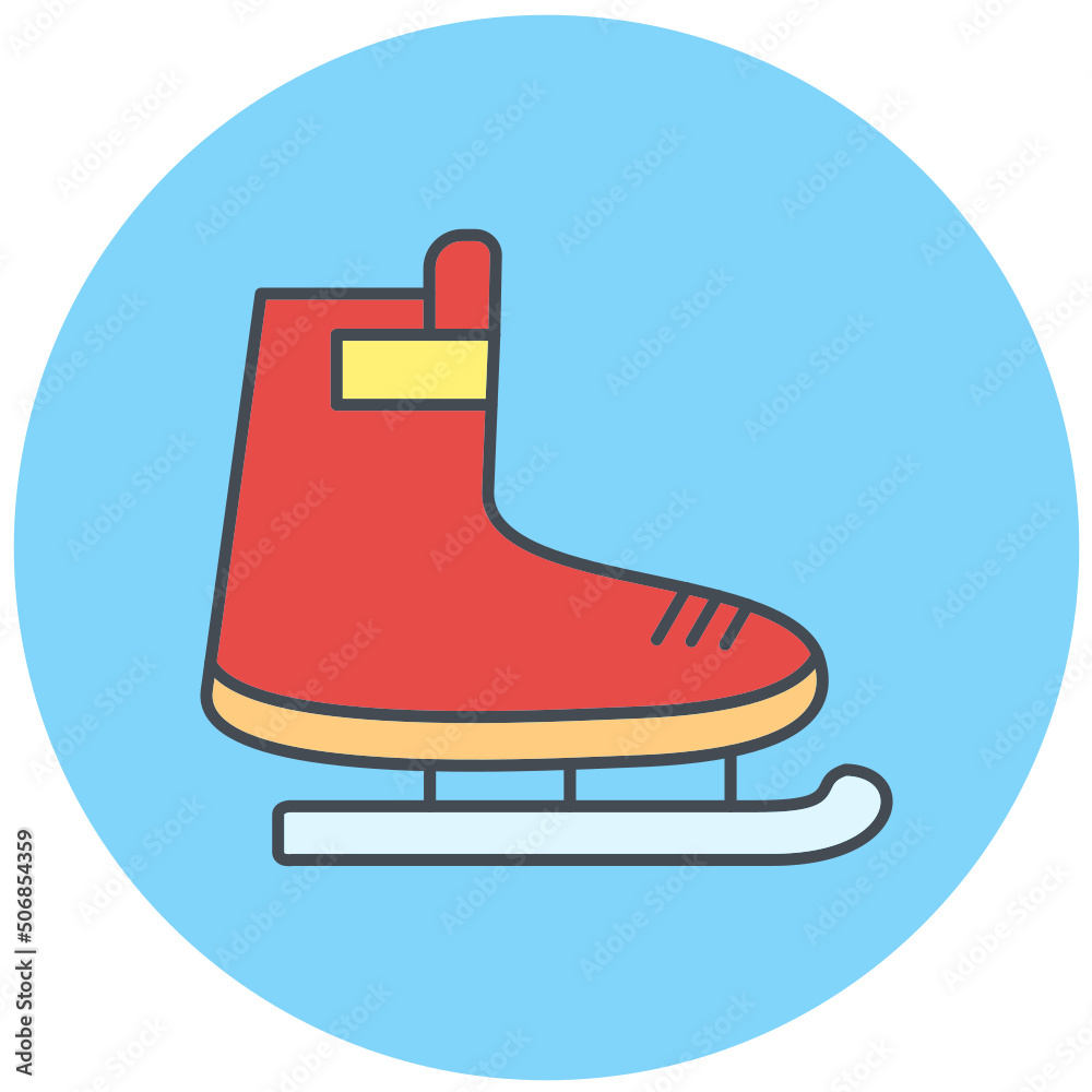 Fototapeta premium Ice Skate Icon Design