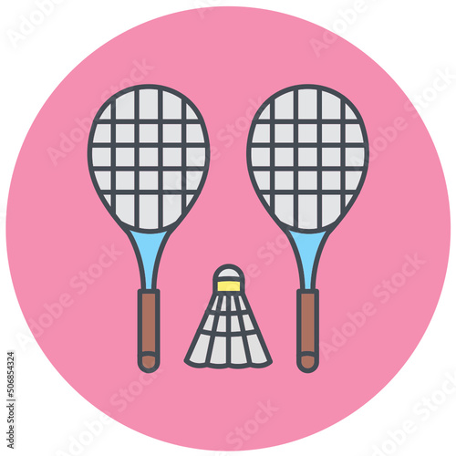 Badminton Icon Design