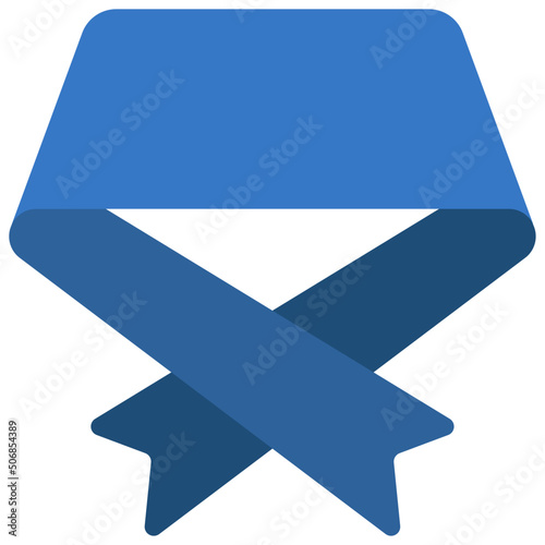 Folded Ribbon Icon