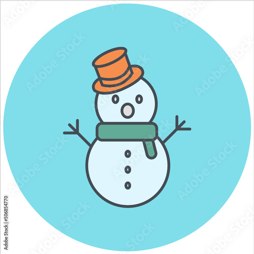 Snowman Icon Design