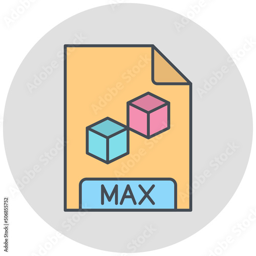 MAX File Format Icon Design