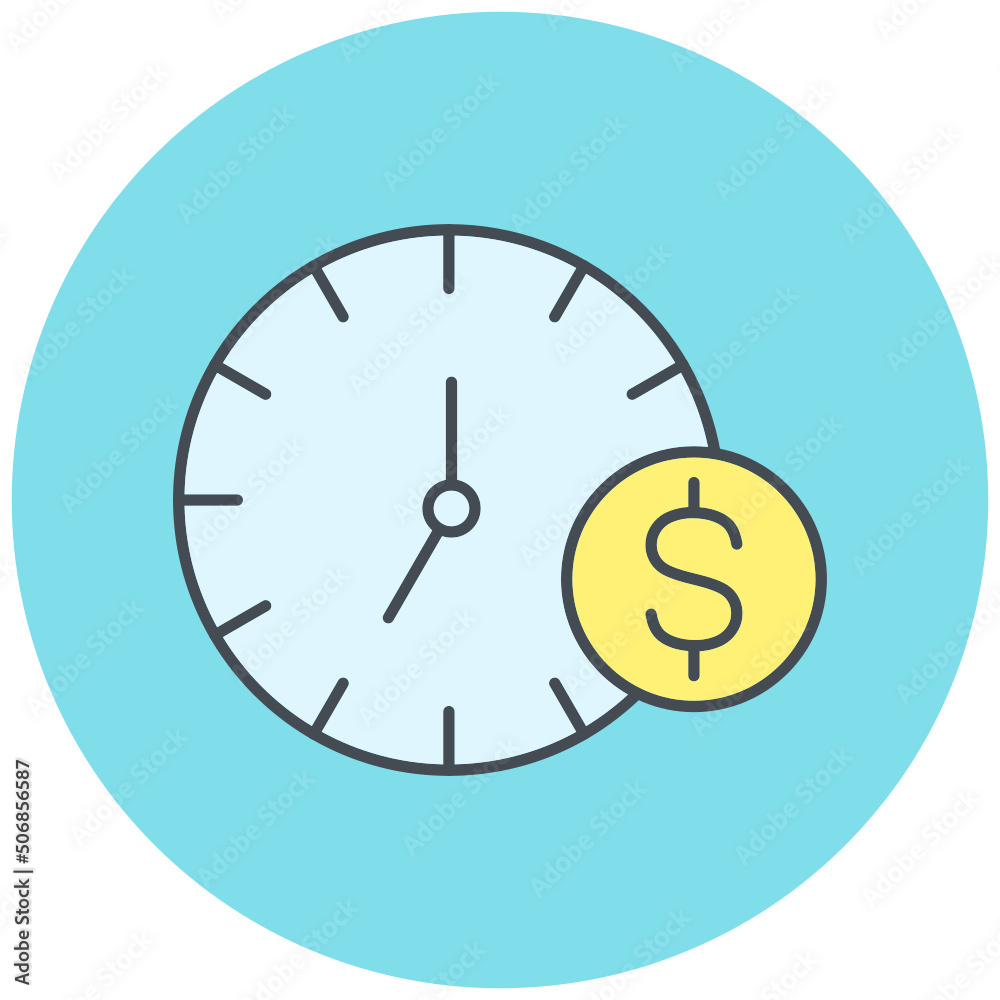 Time Is Money Icon Design Time Is Money Icon Design