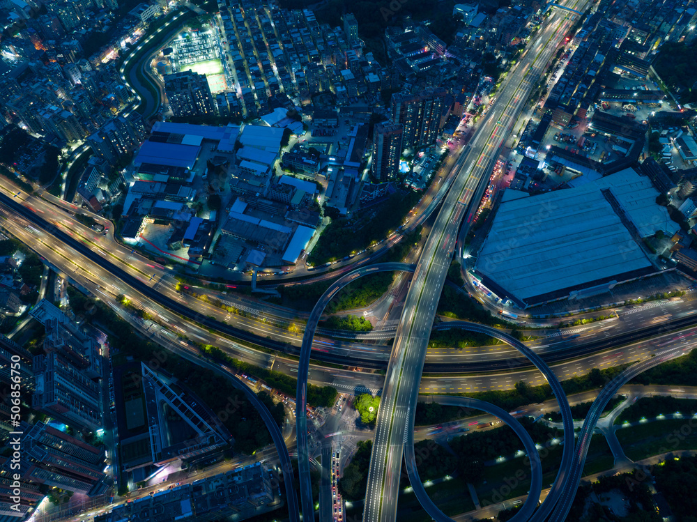 Obraz premium Aerial view of landscape in Shenzhen city,China