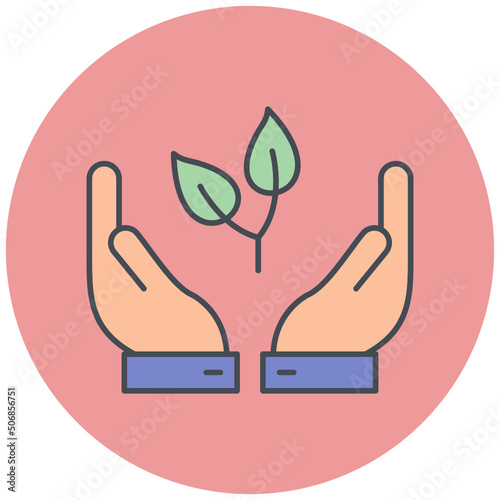 Protect Plants Icon Design