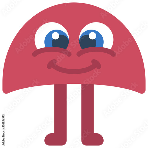 Semi Circle Monster Icon
