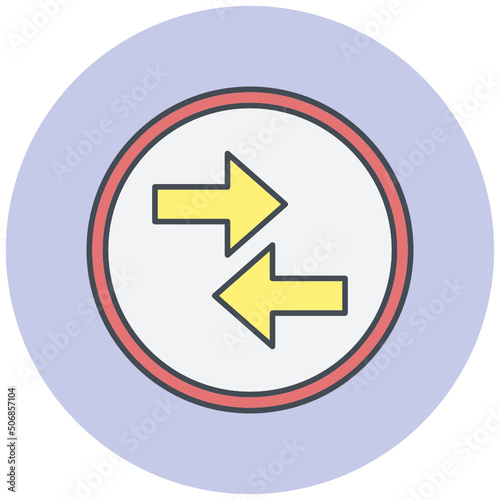 Free Download Opposite Arrow Icon Design - GFXLoad