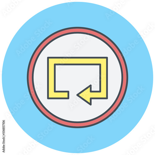 Rectangular Arrow Icon Design