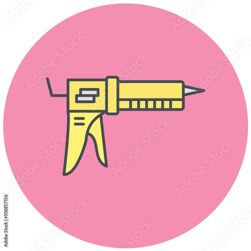 Caulk Gun Icon Design