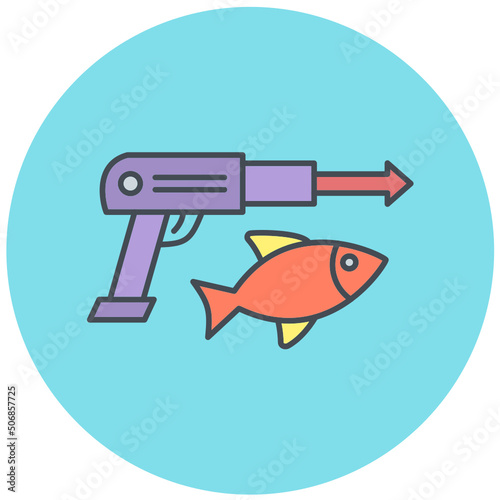 Spear Gun Icon Design