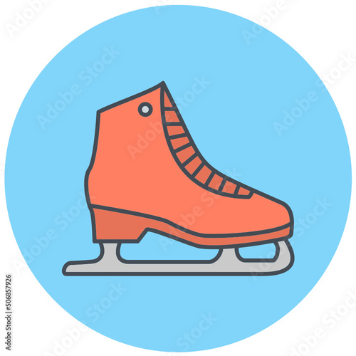 Ice Skates Icon Design
