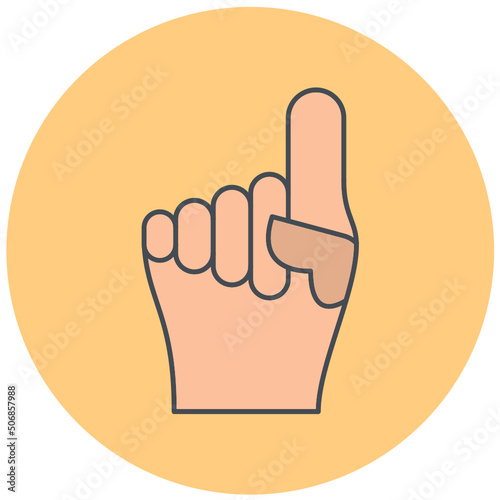 Foam Hand Icon Design