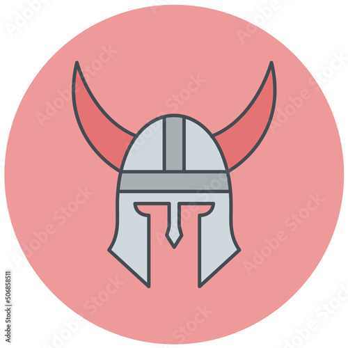 Viking Helmet Icon Design
