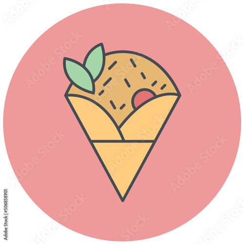 Crepe Icon Design