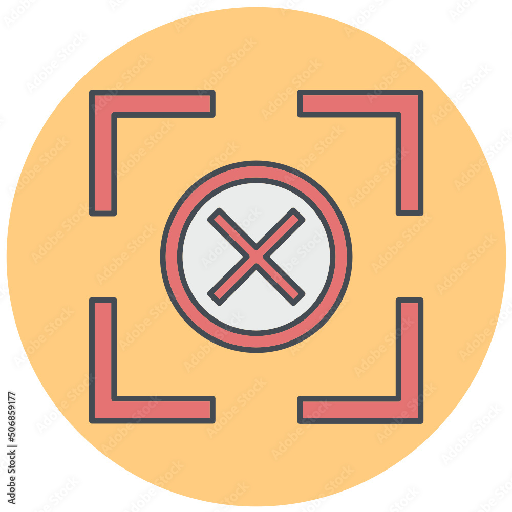 Scan Rejected Icon Design Scan Rejected Icon Design
