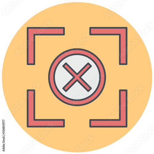 Scan Rejected Icon Design