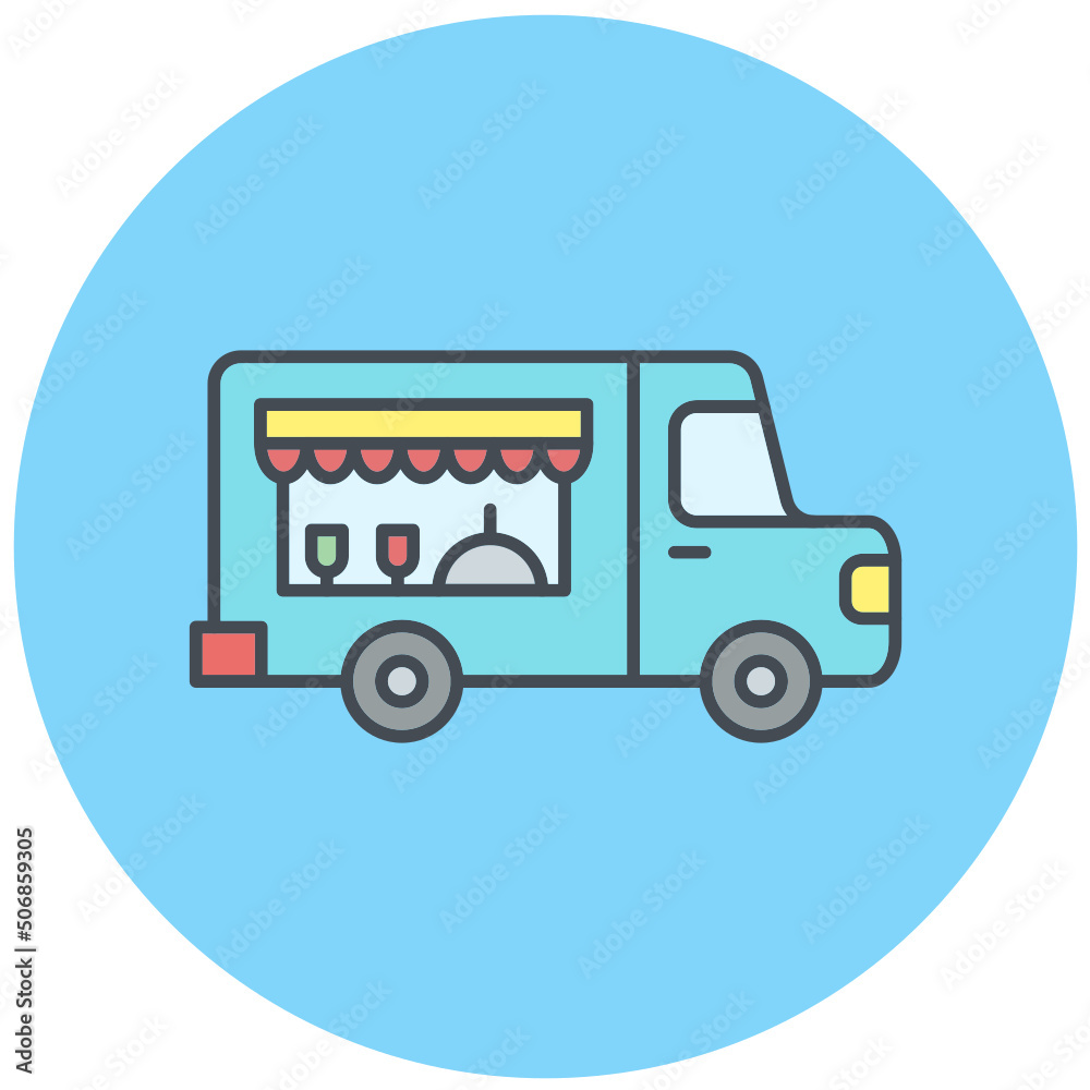 Food Truck Icon Design