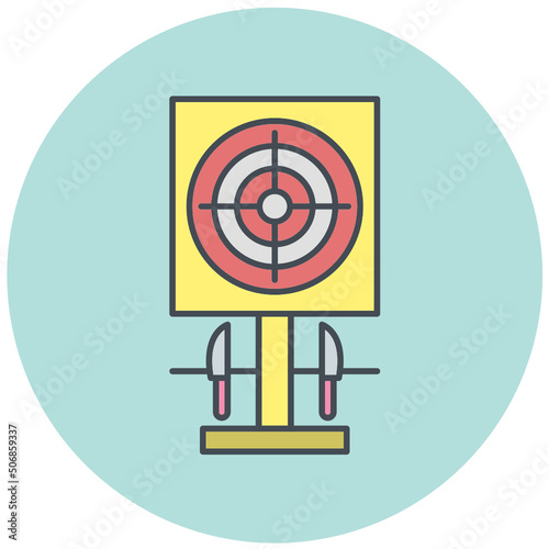 Knife Throwing Icon Design