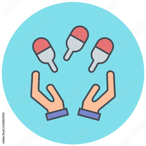 Juggling Icon Design