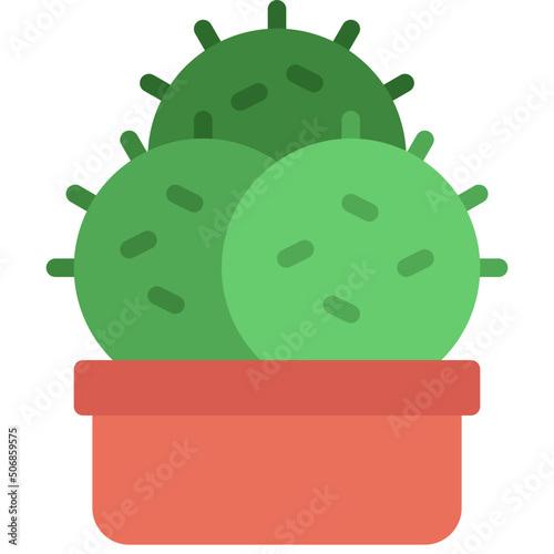 Triple Circular Cactus Icon