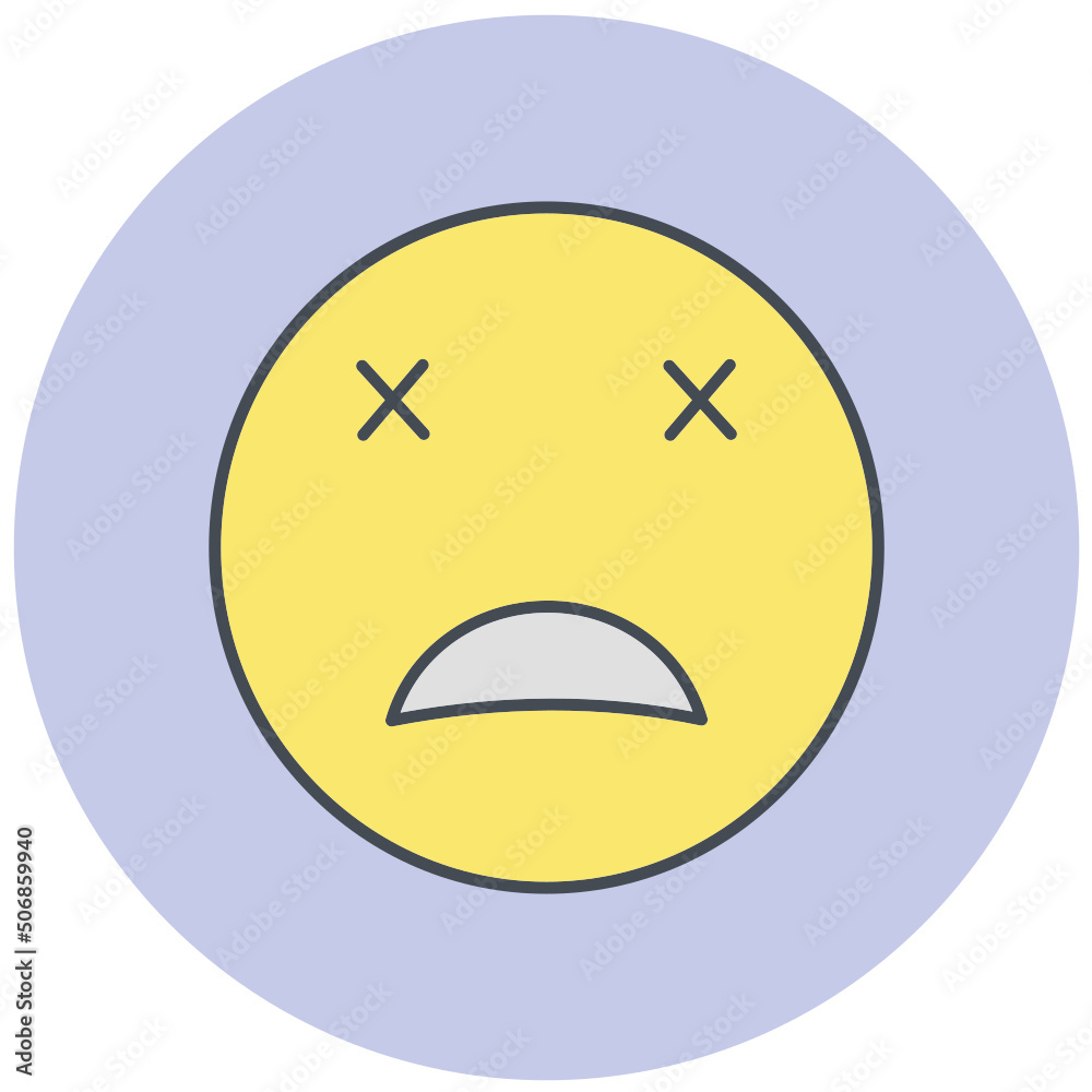 Dead Emoji Icon Design Dead Emoji Icon Design