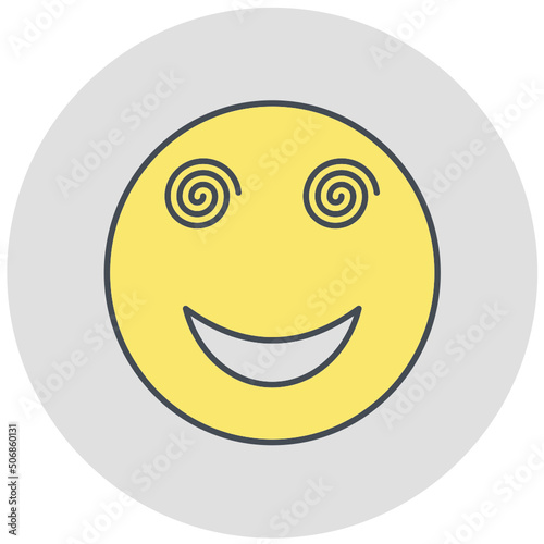 Dizzy Emoji Icon Design