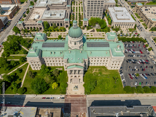 Aerial View Of The Indiana State Capitol photo