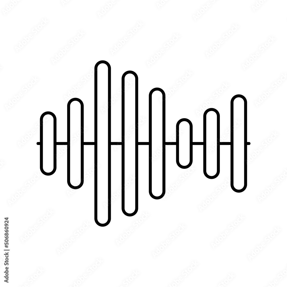 sound equalizer line icon vector illustration sound equalizer line icon vector illustration