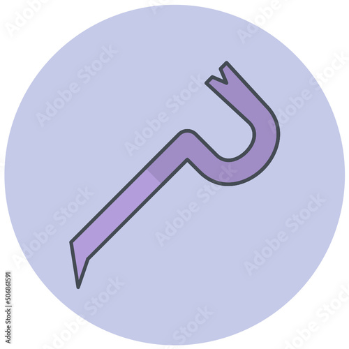 Crowbar Icon Design