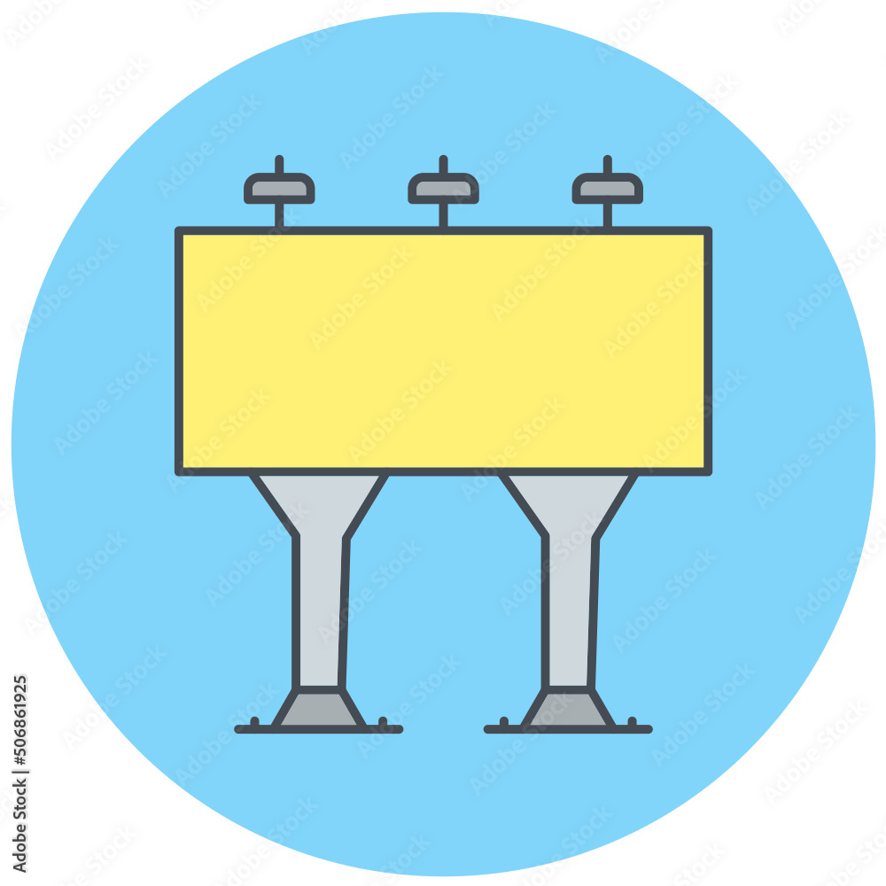 Obraz premium Billboard Icon Design