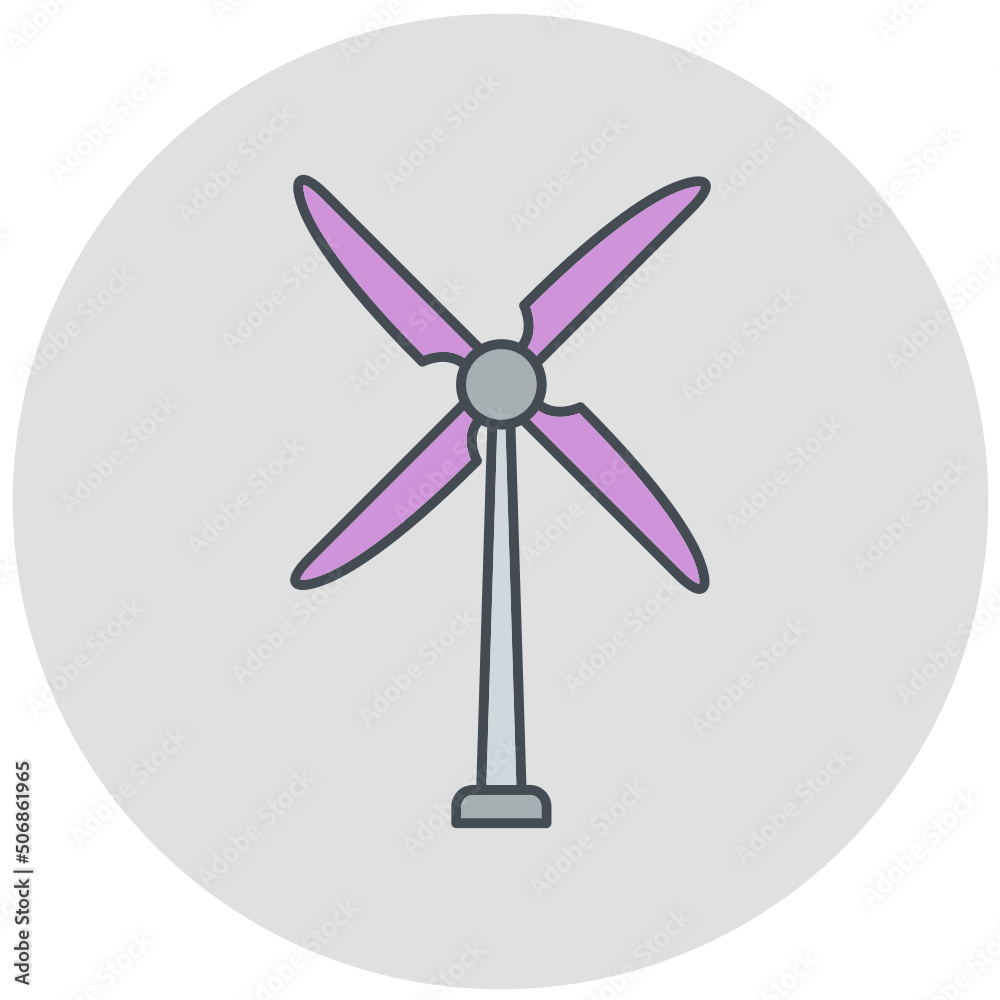 Eolic Turbine Icon Design Eolic Turbine Icon Design