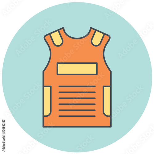 Bulletproof Vest Icon Design