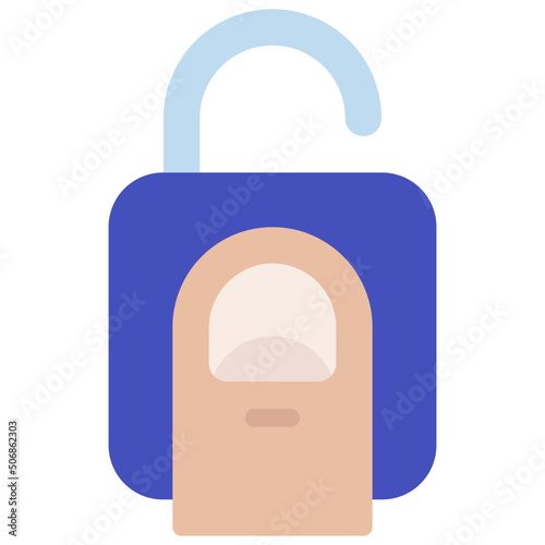 Thumb On Lock Icon