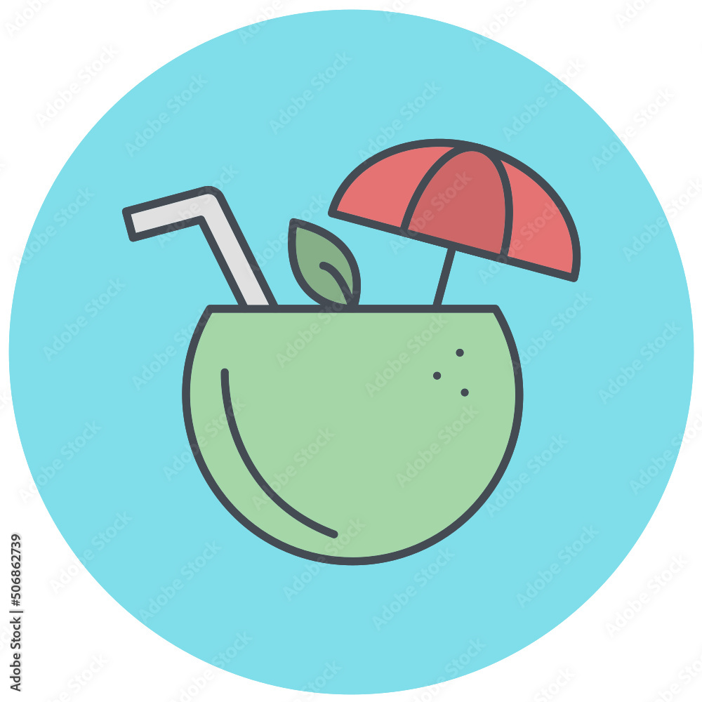 Obraz premium Coconut Icon Design