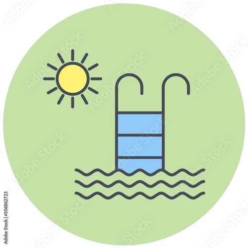 Swimming Pool Icon Design