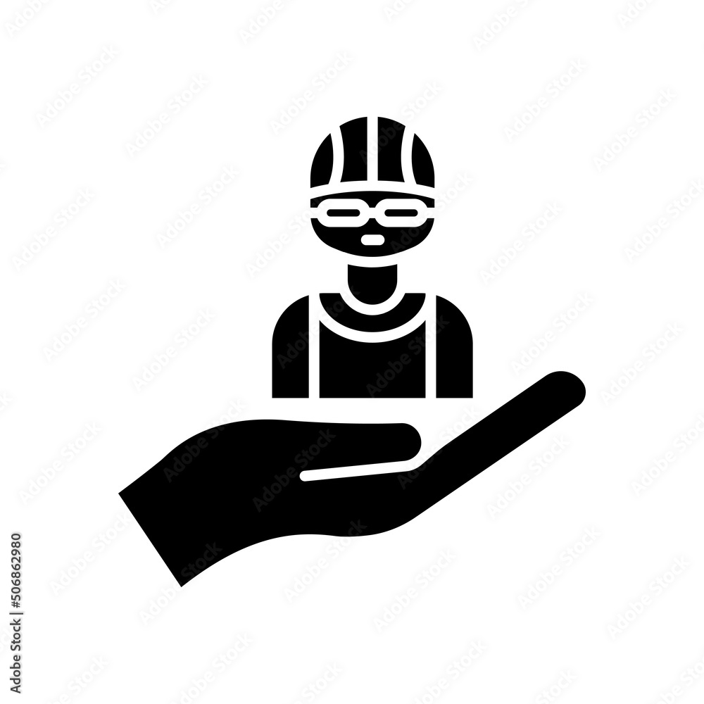 swimmer icon vector. Swimming, athlete, sport, hand with swimmer. Solid icon style, glyph. Simple design illustration editable swimmer icon vector. Swimming, athlete, sport, hand with swimmer. Solid icon style, glyph. Simple design illustration editable