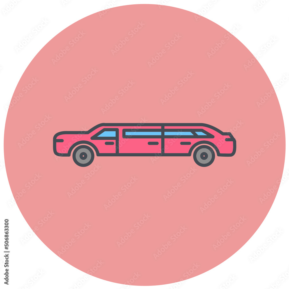 Limousine Icon Design