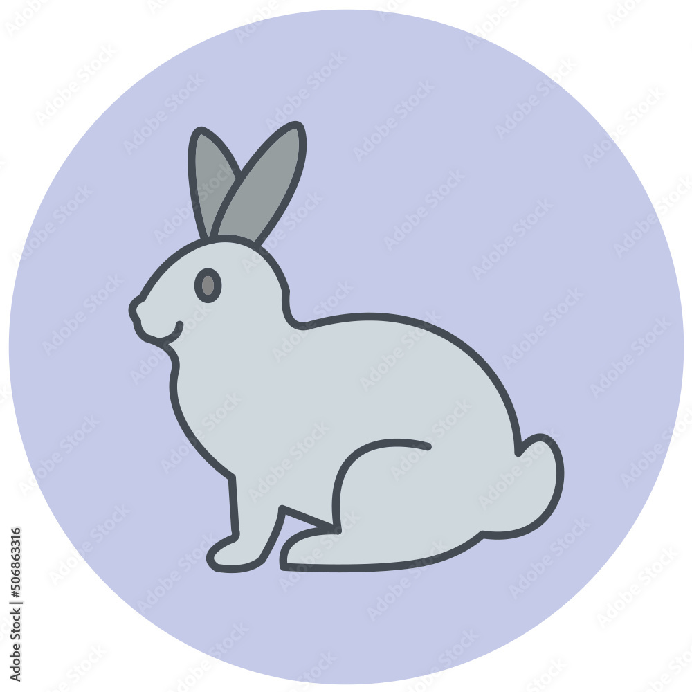 Obraz premium Rabbit Icon Design