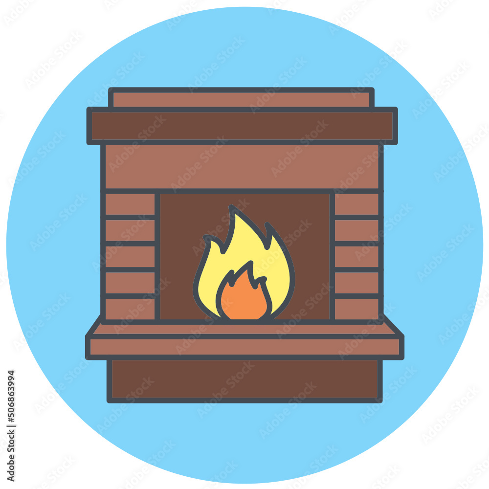 Fireplace Icon Design Fireplace Icon Design