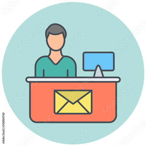 Office Worker Icon Design