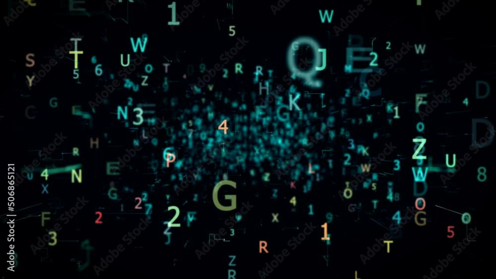 Сhanging numbers and letters. Сhanging numbers and letters.