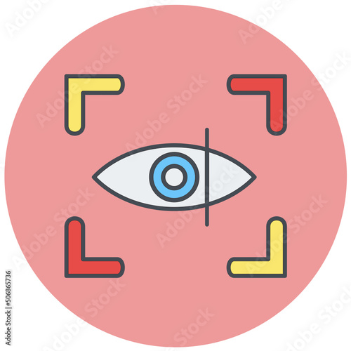 Eye Scan Icon Design