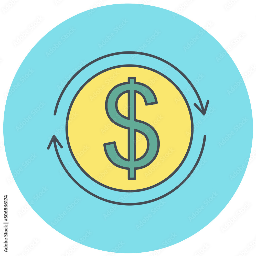 Obraz premium Money Flow Icon Design