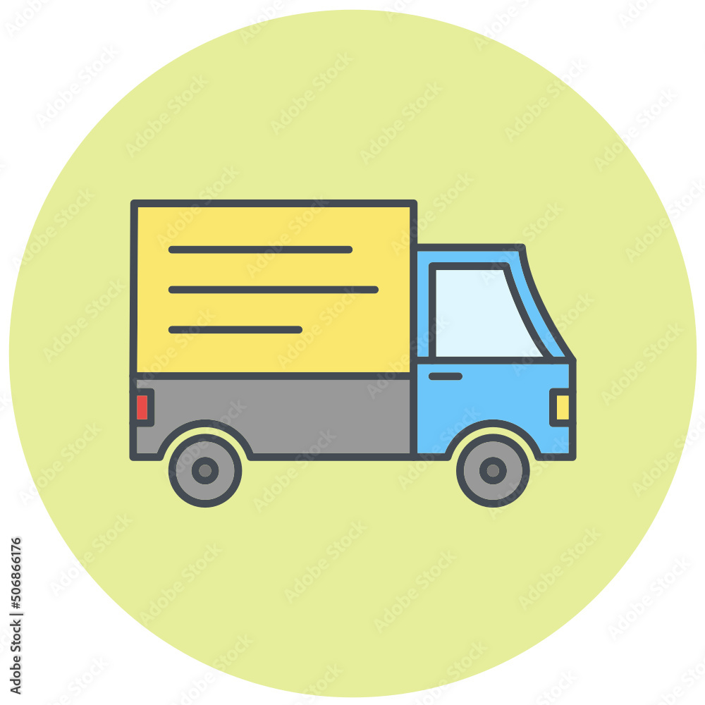 Delivery Truck Icon Design