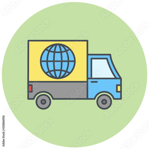 Global Delivery Icon Design